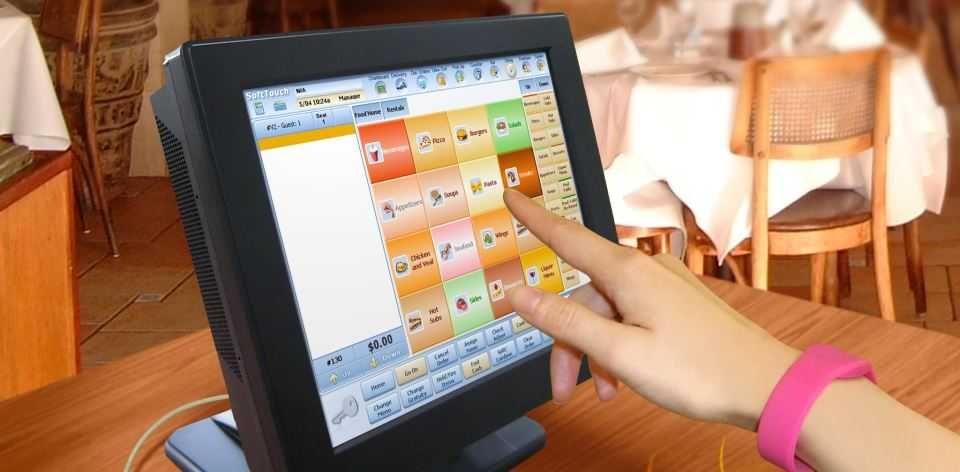 2350 Lei = POS 15" cu touch + soft restaurant, fast-food +printer 58mm