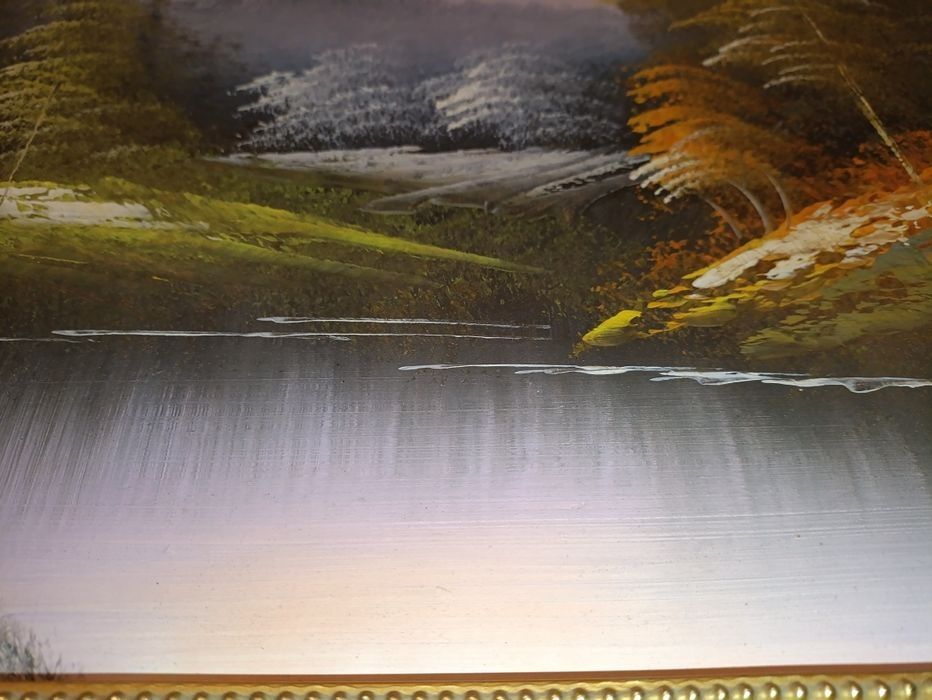 Tablou Pictat "Drumul Spre o Aventură Nouă în Natură" Anul 1998