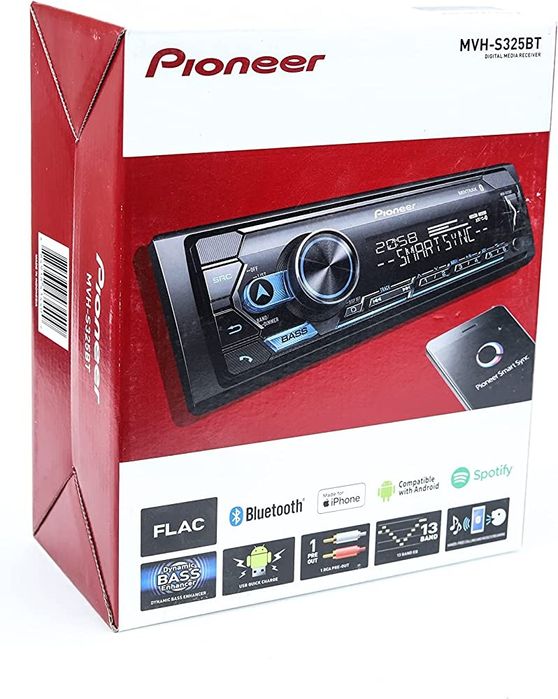 Автомагнитола Pioneer MVH-325BT Bluetooth USB ресивер