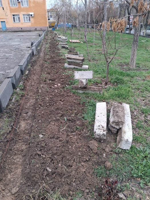 Плитки бордюрные