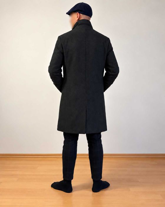 ZARA мъжко палто Regular Fit – антрацитносиво