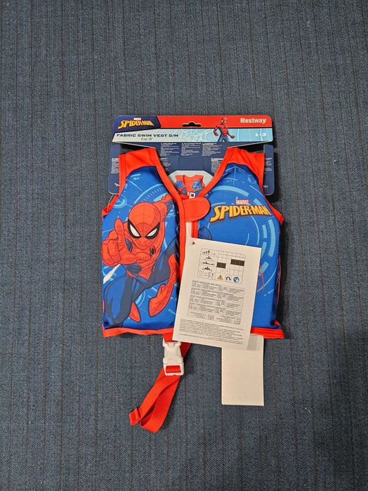 Детска жилетка за плуване, дунапрен, Spiderman 1-3 г./11-19 кг, НОВА