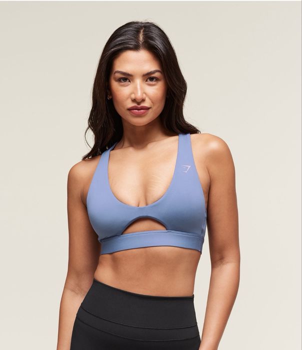 Bustiera Gymshark Peek a Boo Warm Blue S