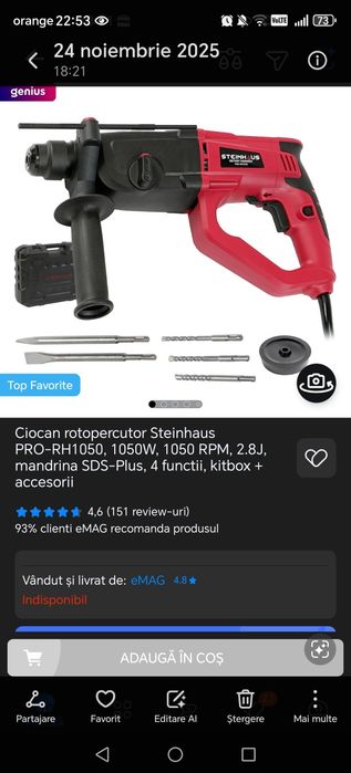Ciocan rotopercutor.