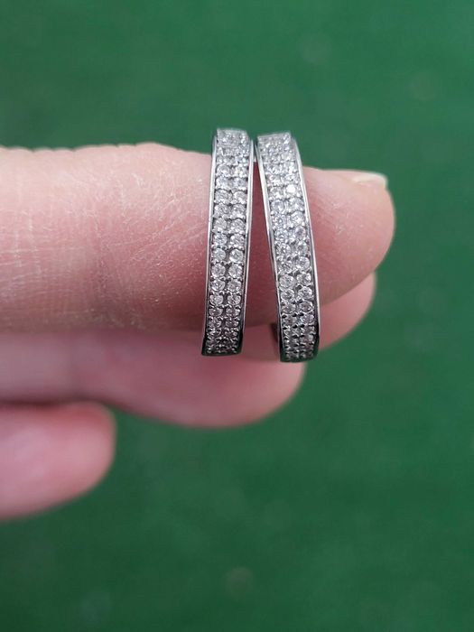 Сребърни обеци халки