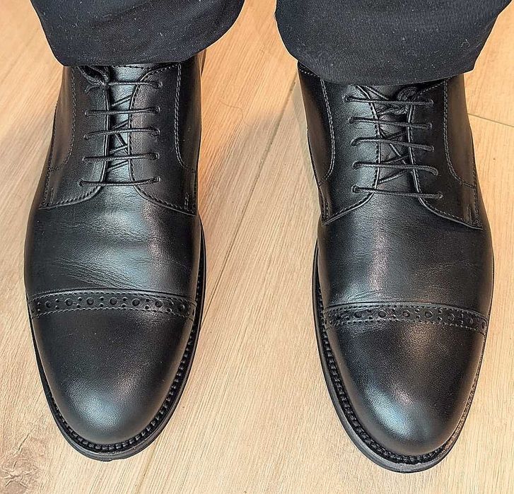 Pantofi eleganți din piele Vero Cuoio - business - mărime 42-reducere