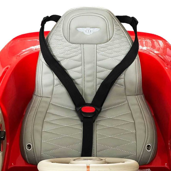 Masinuta electrica pentru copii Bentley Bacalar alba, Nr auto personalizat Cadou