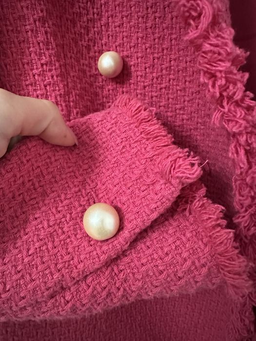 Блейзър Сако розово Mango с копчета перли