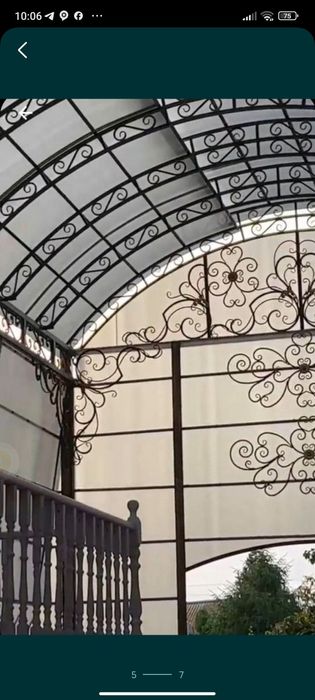 Навес на заказ ворота перила беседки столбы ограждения все под ключ