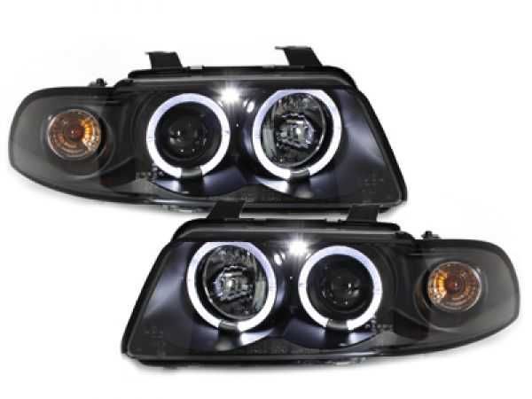 Фарове АУДИ А4 Б5 94-98 ЛЕД AUDI A4 B5 LED Angle eyes Тъмни Тунинг