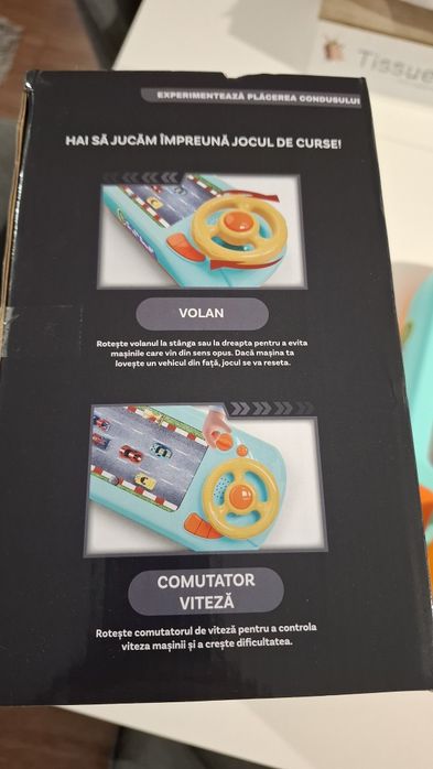 Masina Tip Simulator Pentru Copii Cu Volan, Realistica, Curse