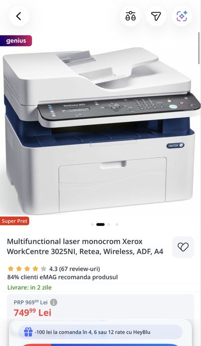 Multifunctionala XEROX WorkCentre 3025