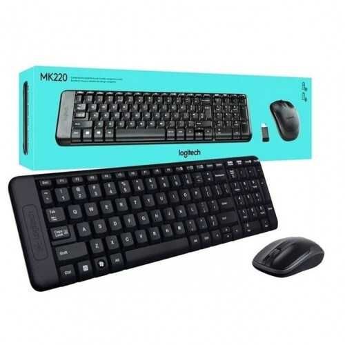 Logitech MK220 Комплект безжична клавиатура и мишка  Logitech MK220