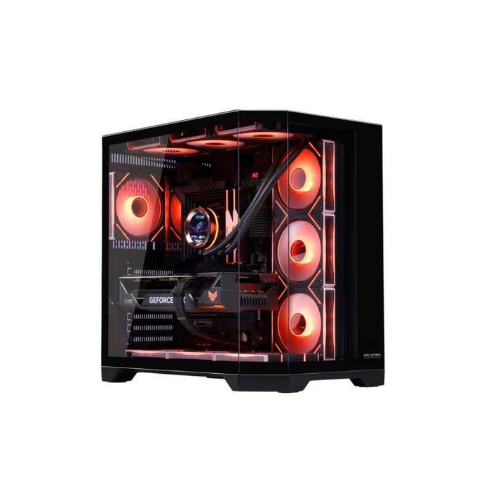 Carcasa ProGaming Banshee, Cube Towe, ATX, fara sursa, 7 Ventilatoare ARGB, Negru