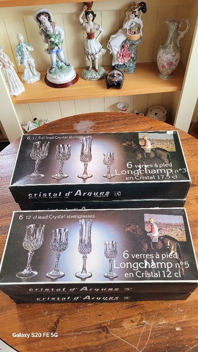 Декоративни чаши оловен кристал Longchamp  Франция