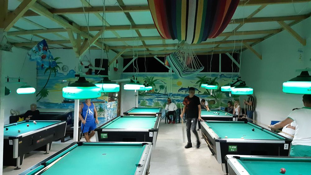 JOC Biliard SARDI ITALIA cu fise, placa ardezie pt copii si adulti