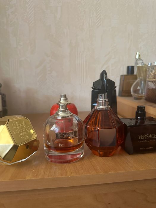 Остатъчно количество дамски парфюми lady million, scandal, victor Rolf, Versace, alien