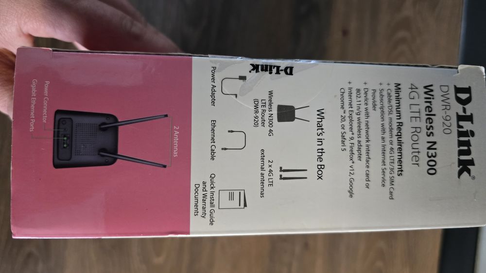 Router cu cartelă SIM D-Link Dwr 920  (SIGILAT)