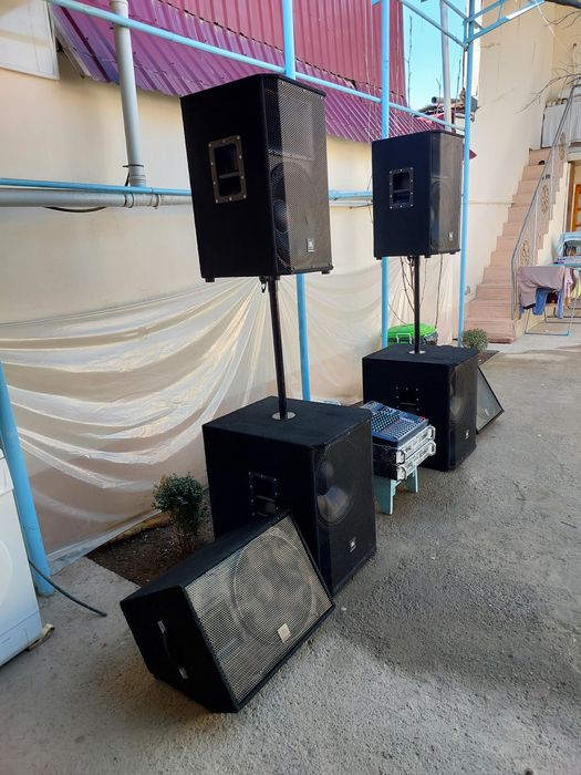 Срочна калонки и усилител полний камплект апаратура йенги сотаман