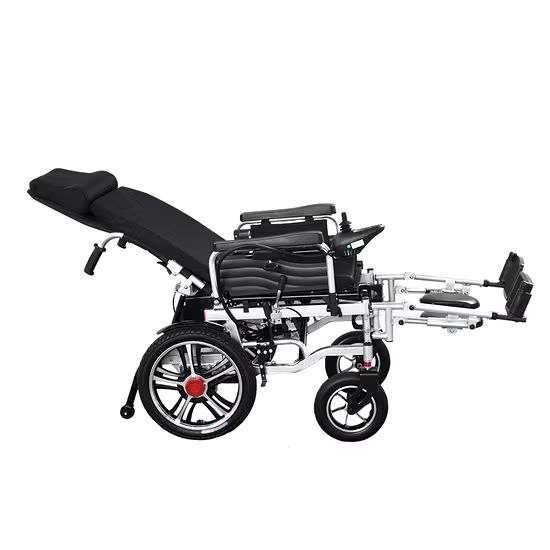 Инвалидная электрическая на моторе кресло-коляска с высокой спинкой