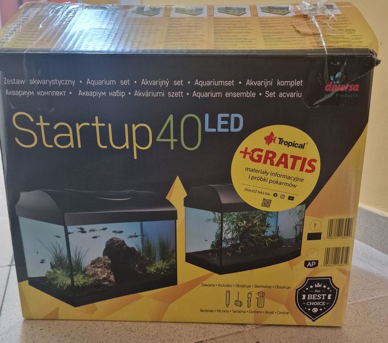 Аквариумен комплект Diversa Startup 40 LED (25 литра) + Нагревател Thermo Plus