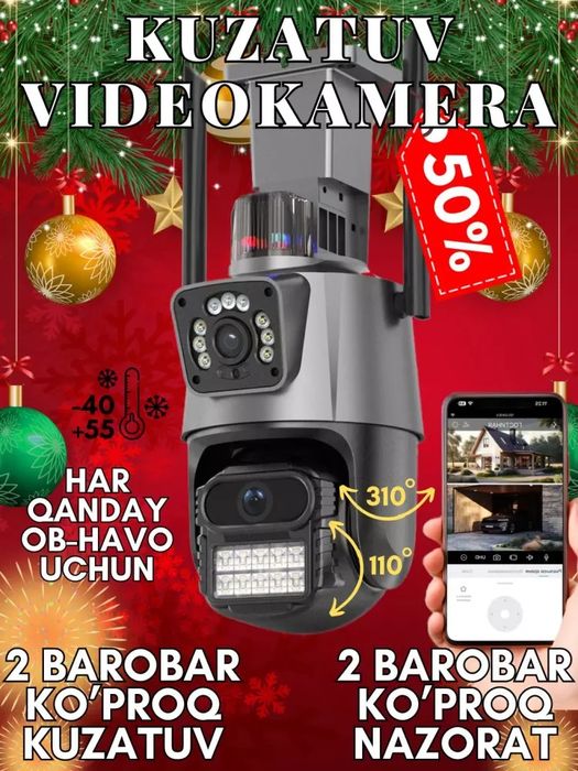 Uy uchun vediokameralar | kuzatuv kameralari