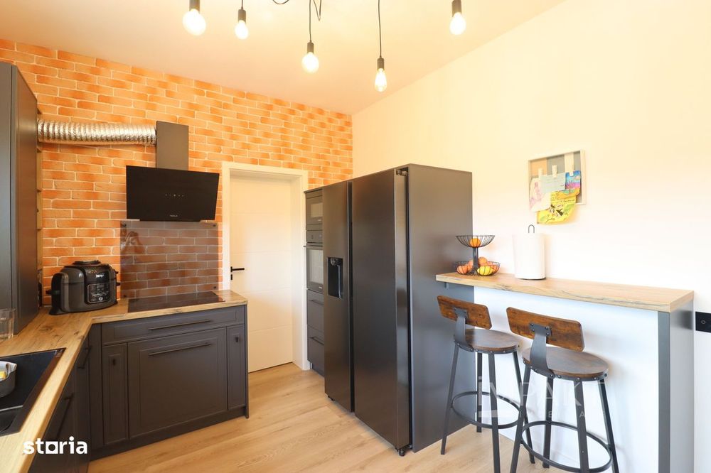 Duplex superb la vanzare, finisat, mobilat, utilat, situat in Chinteni