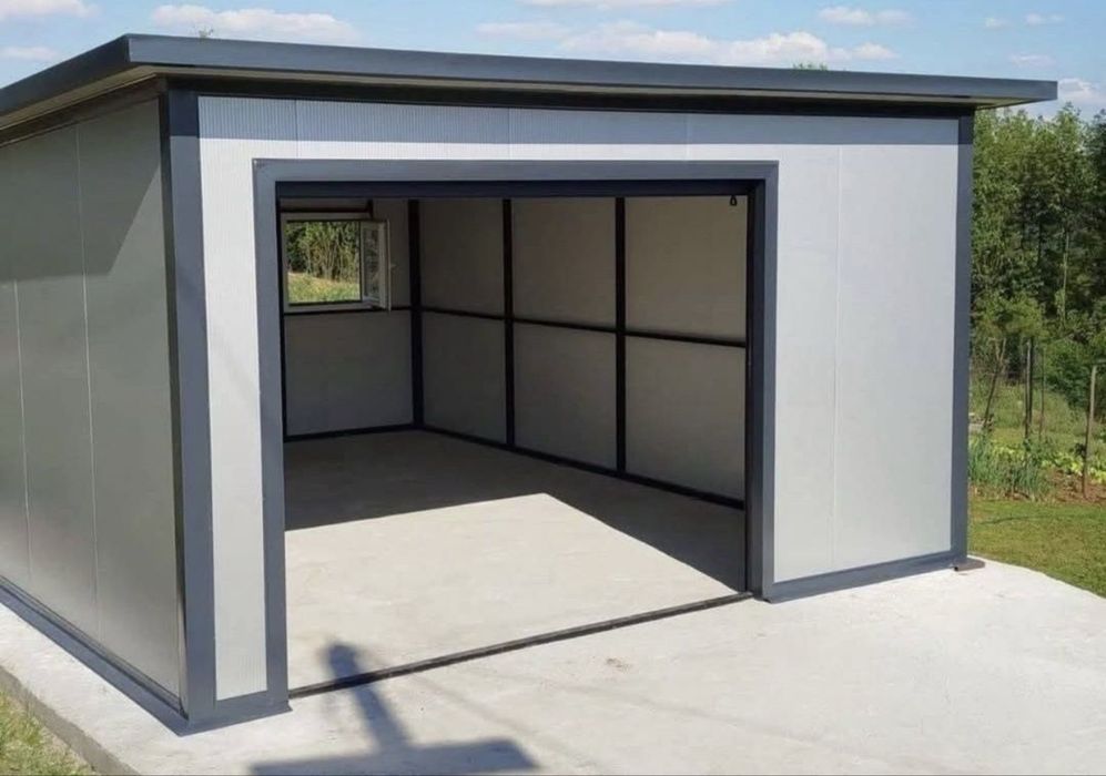 Garaje auto pe structuri metalice