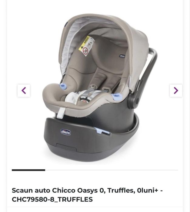 Scaun auto Chicco Oasys Truffles 0luni+