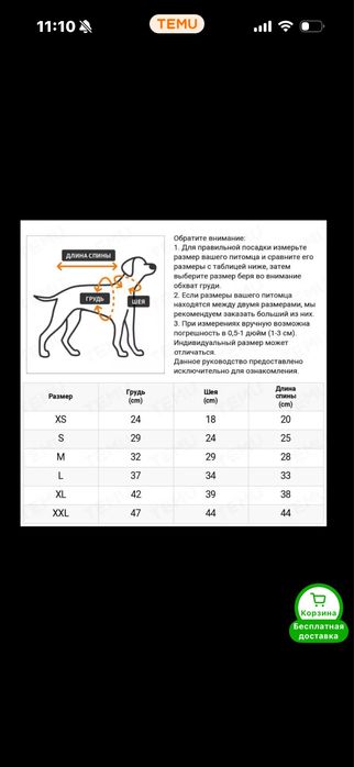 Куртка для собак