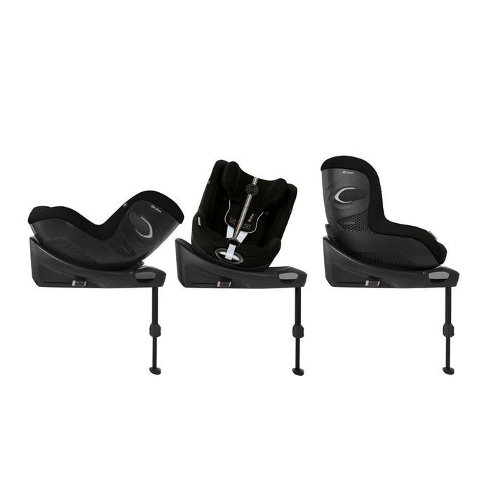 CYBEX Gold Sirona Gi i-Size Plus, Moon Black, черно, бебешко/детско столче за кола, isofix, ново, подложка за новородено
