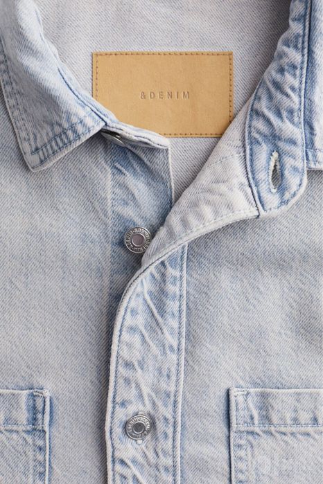 джинсовая рубашка H&M