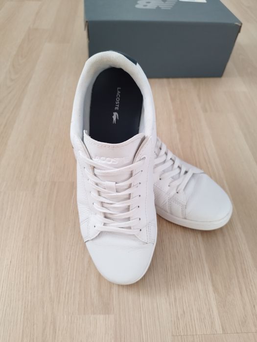 Lacoste white Carnaby Evo marimea 40 piele naturala