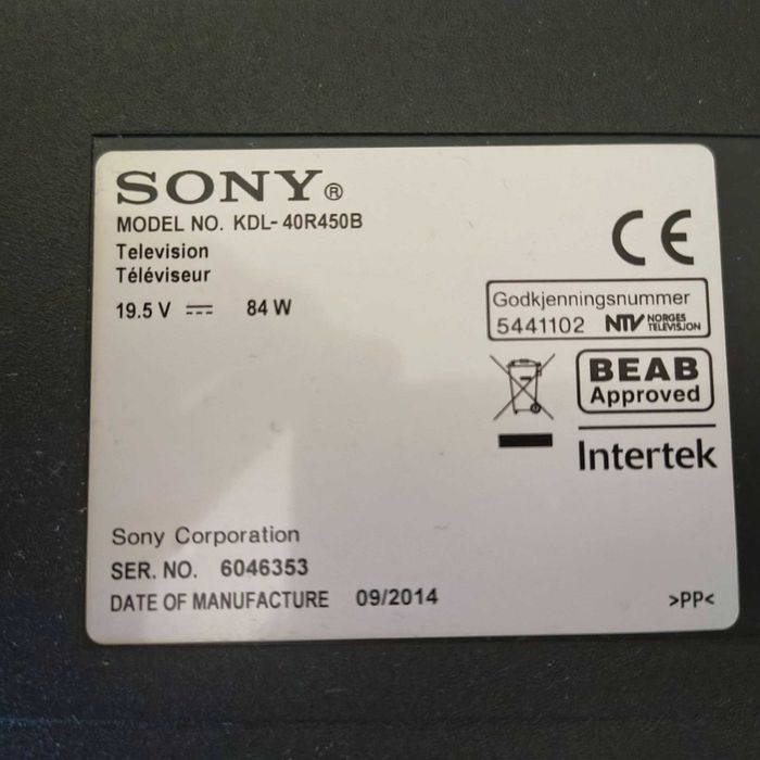 SONY Bravia 40R450B