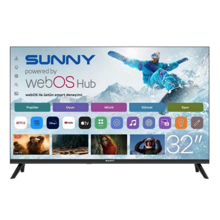 Телевизор Sunny SN32HMLN-W02S – 32" LED Smart TV с WebOS, Wi-Fi
