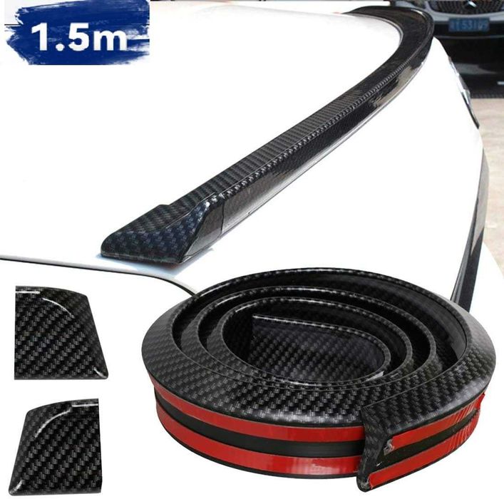 Универсален лип спойлер за багажник 155см - Карбон.