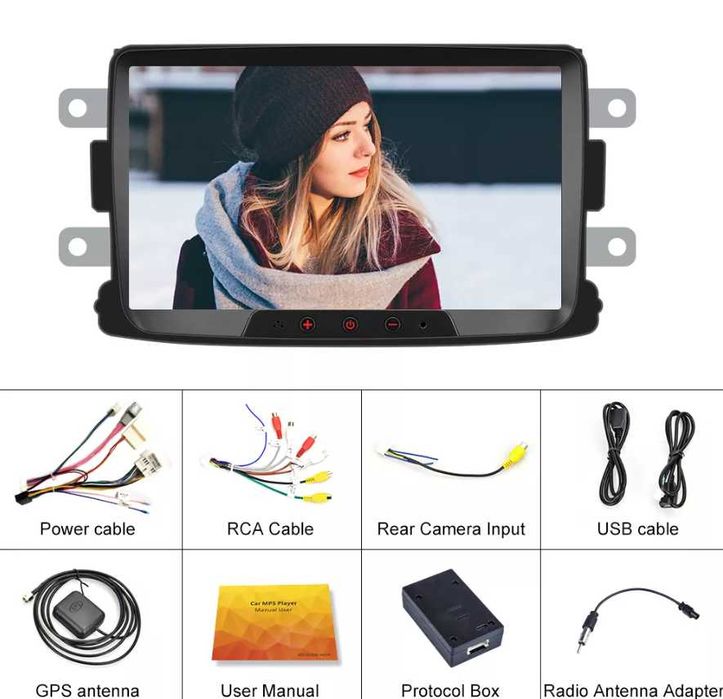 8″ Мултимедия за Renault & Dacia – Навигация, DSP, CarPlay, Bluetooth