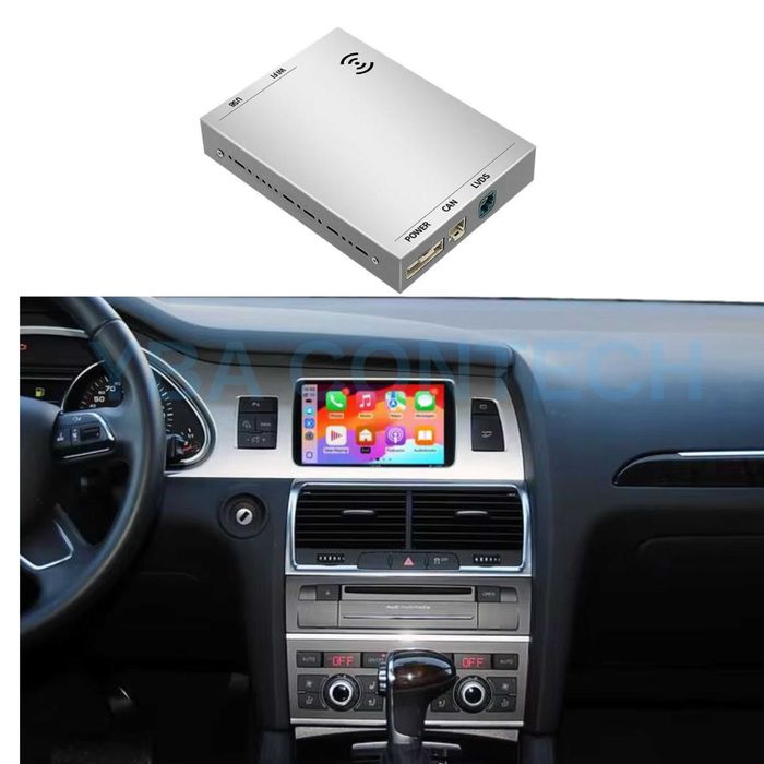 Modul CarPlay / Android Auto Wireless Compatibil cu Audi A6 C6 Facelift (2009–2011, MMI 3G) Audi Q7 (2012–2015)