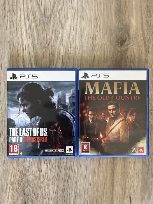 Продам 2 диска на PS5 Одни из нас и Mafia old country