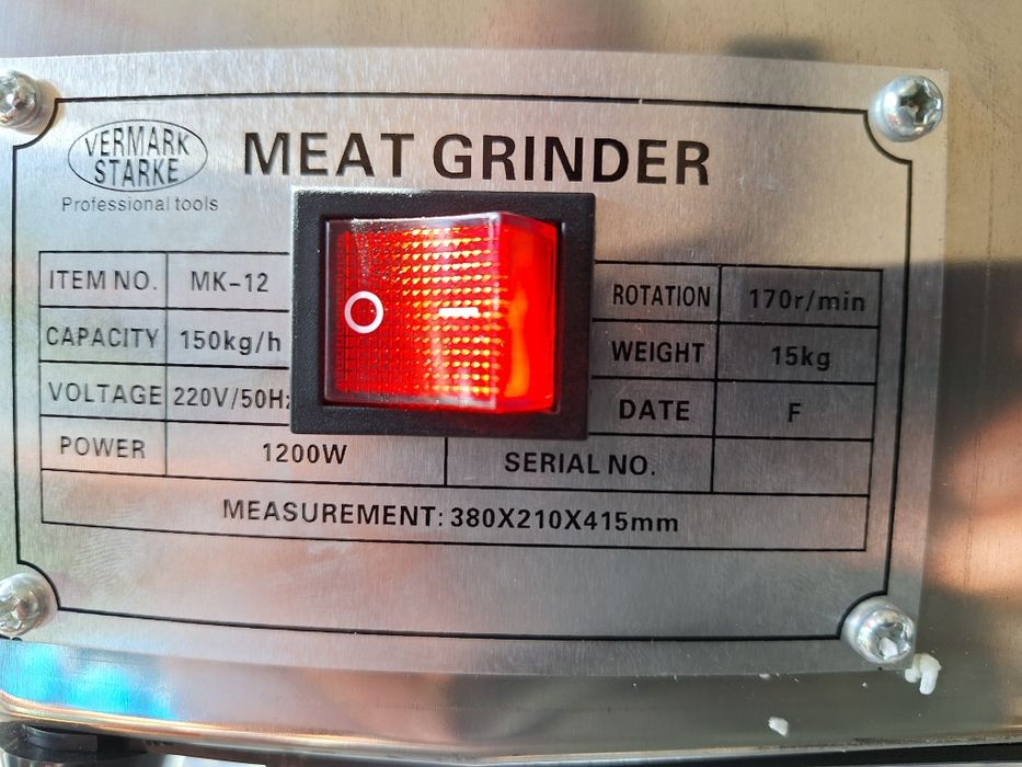 Месомелачка електрическа ТКМ 12-850W,мотор-мед -ТКМ-8,ТКМ-22