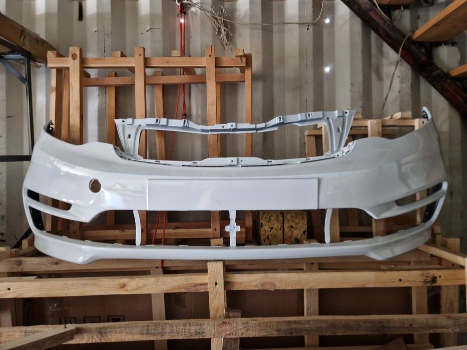 Бампер белый KIA RIO 2015 рейсталинг