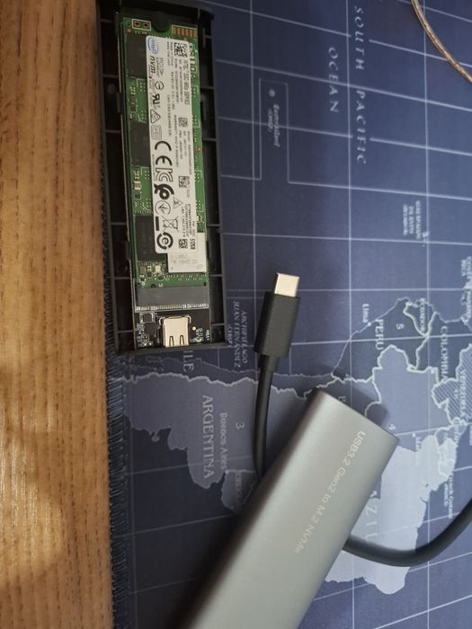 M2 nvme 512gb ssd + box usb