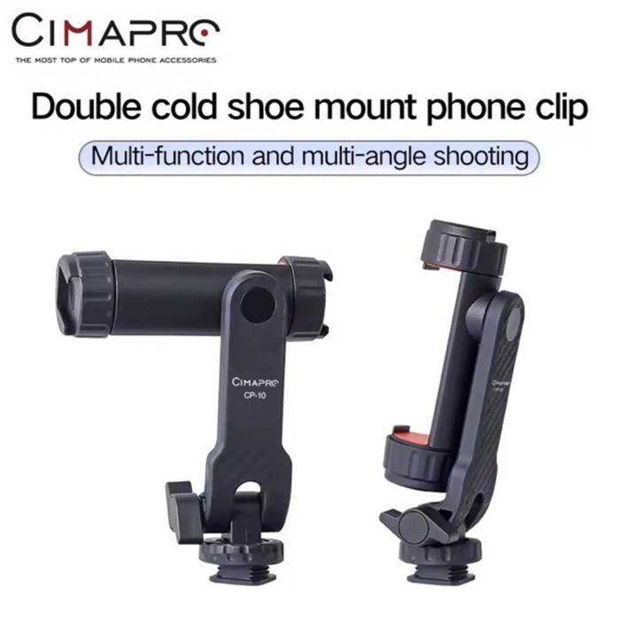 Cimapro CP-10  Универсален държач за телефон с 360° x2 Cold Shoe