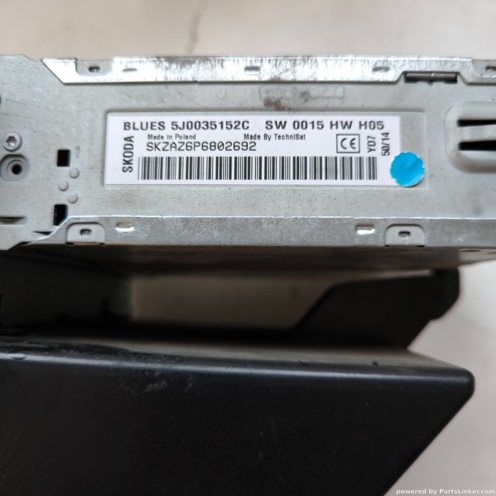 Cd Player Auto Skoda Rapid Ii (Nh3) [ 2012 - > ] Oem 5J0035152C