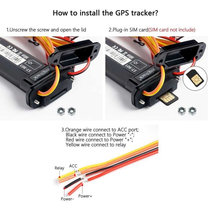 Sinotrack GPS Tracker Auto 4G Urmărire GSM Localizator Timp Real SIM