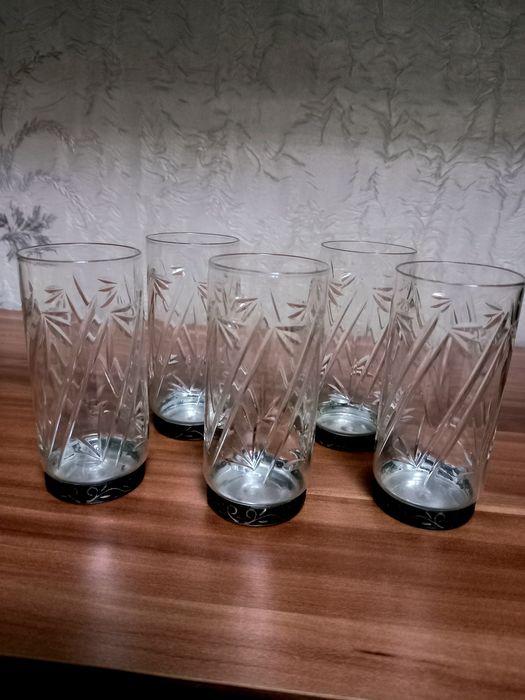 Рюмки хрусталь мельхиор