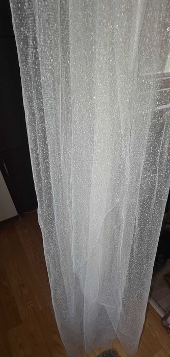 Voal cu sclipici pentru mirese