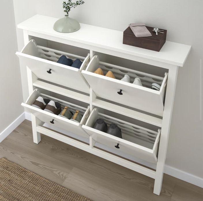 IKEA HEMNES шкаф за обувки – бял