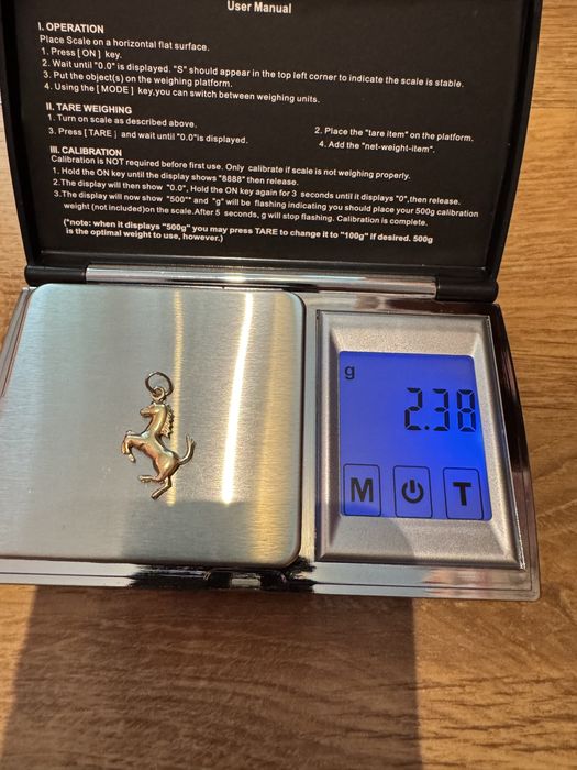 Златна висулка “Кон” - 2.38гр. - 14К