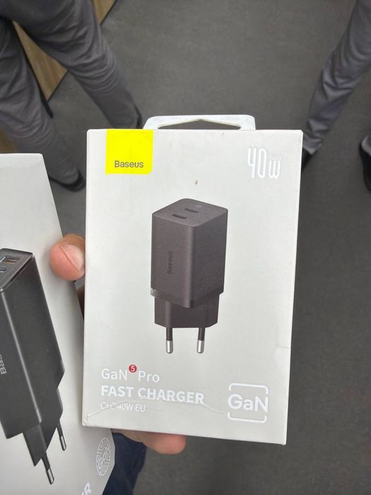 Baseus GaN2 Lite 65W Quick Charger (C+U) мощный адаптер